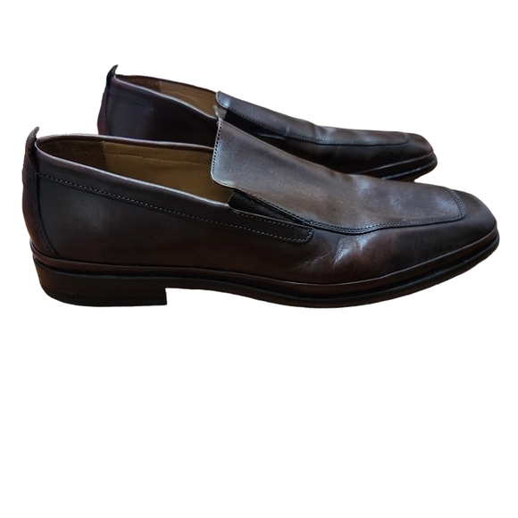 Cole Haan brown leather slip-on men's shoes - Picture 4 of 14